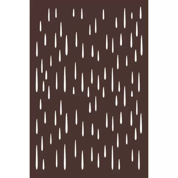 48" x 70" x 5/16" Hardwood Natural Brown 90% Blockout MONSOON Decorative Fence Panel | OUTUSADSMOO1