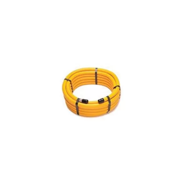 3/4" x 50' 304 Stainless Steel Polyethylene Jacket Yellow Flexible Corrugated Tubing | PFXPFCT3450
