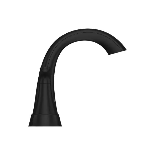 4" 1/2" 9-5/16" x 6-3/4" Metal Matte Black 2-Handle Centerset Bathroom Faucet | PPFLG48WRPB