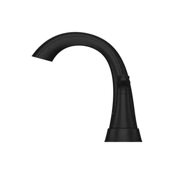 4" 1/2" 9-5/16" x 6-3/4" Metal Matte Black 2-Handle Centerset Bathroom Faucet | PPFLG48WRPB