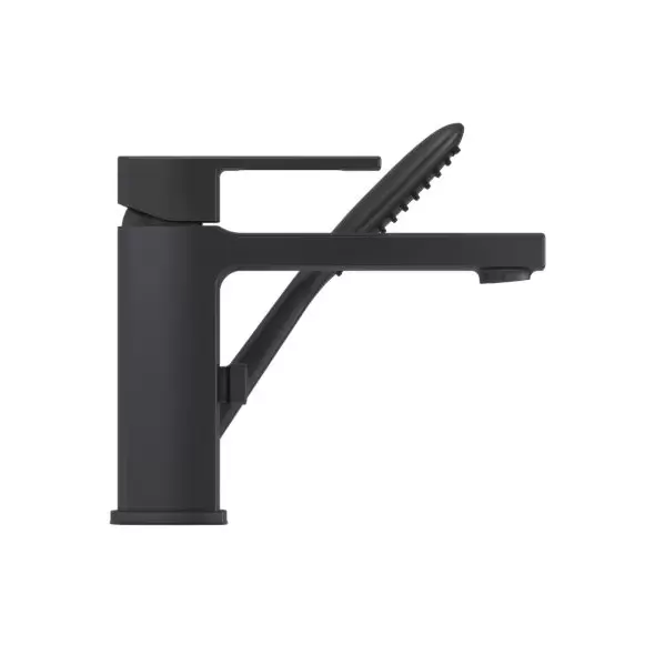 1/2" NPT 10-1/16" x 8-11/16" Metal Matte Black 1-Handle Roman Tub | PPFRT62DAB
