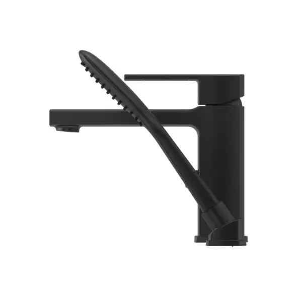 1/2" NPT 10-1/16" x 8-11/16" Metal Matte Black 1-Handle Roman Tub | PPFRT62DAB