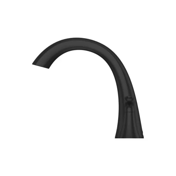 1/2" 2-11/16" x 9-11/32" Brass Matte Black 2-Handle Roman Tub Trim | PPFRT65WRB