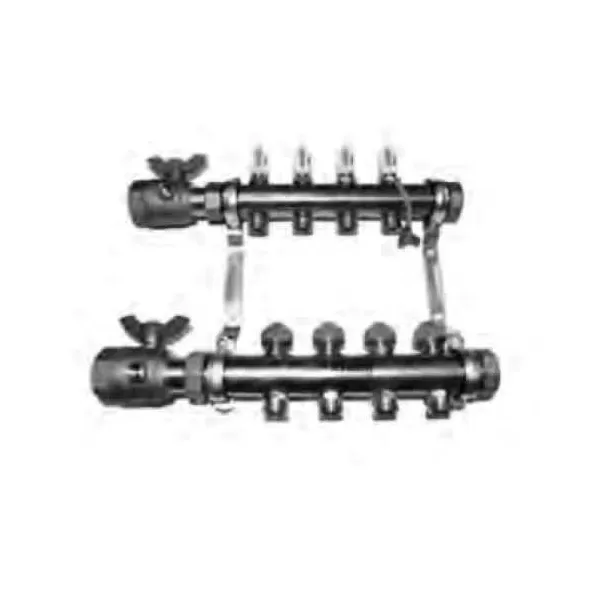 1-1/4" BSP x FNPT 22.95" Brass 8-Station For 3/8" 1/2" 5/8" and 3/4" RAUPEX Pipe Manifold Valve Actuator Manifold | RHU281881101
