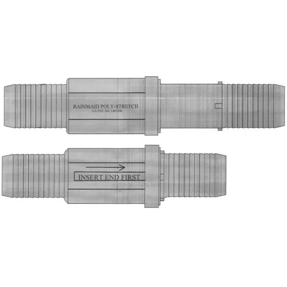 Poly Coupling 1 in. Threaded Plastic Stretch | TPSC-10