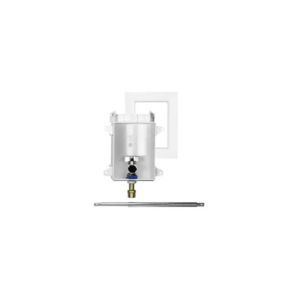 1/2" x 1/4" Sweat x Compression 5-3/4" x 3-1/2" x 7-1/4" ABS Frame Brass Valve Body Ice Maker Outlet Box | SIO696G1000MF