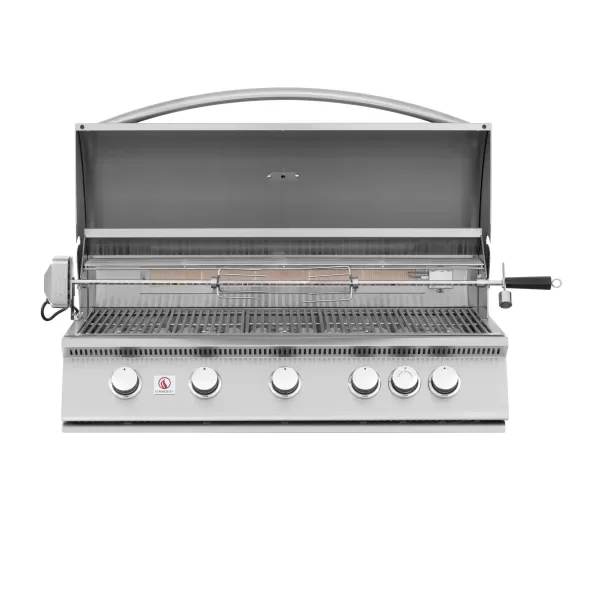 40" 75000 Btu 5-Burner Built-In 443 Stainless Steel Sizzler Natural Gas Grill | SUMSIZ40NG