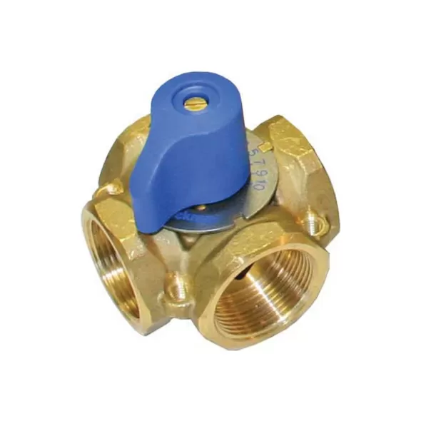 1-1/4" FNPT x FNPT 146 psi Brass 4-Way Mixing Valve | TEK722