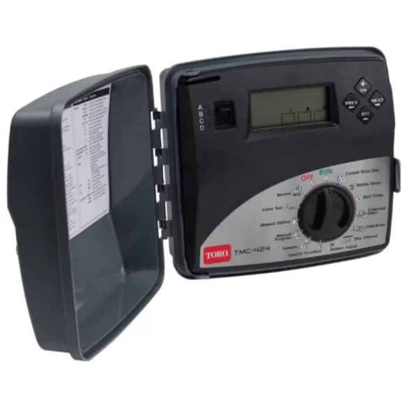 4 Stations Outdoor Modular 10-3/4" x 4-5/8" x 10-1/4" TMC-424E Series Modular Controller | TOLTMC424EOD