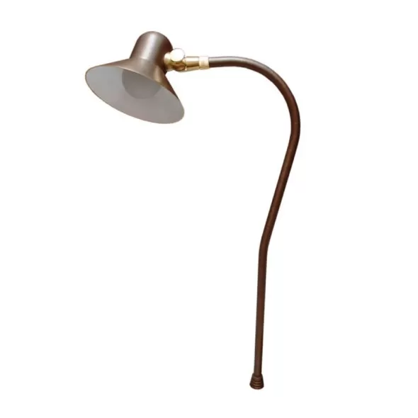 5.5" x 3.8" x 21" Weathered Brass Odyssey Series Area Light | UNISOLANL
