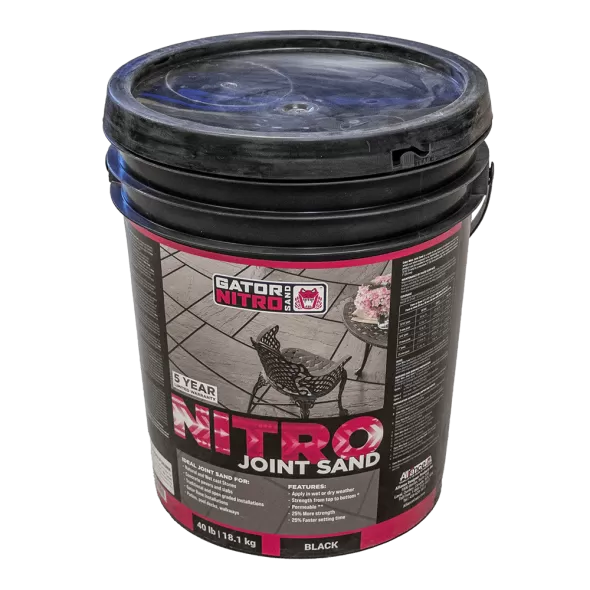 Alliance Designer Products Jointing Sand, 40 Lb Pail Gray 56 Sq-Ft For 3/16" Joint 13.9 Sq-Ft For 3/4" Joint 10.8 Sq-Ft For 1" Joint Coverage | GATORNITRO002