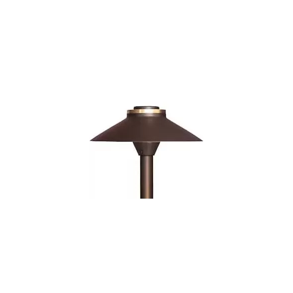 Alliance Lighting Area Light Hat, Aged Brass Frosted Lens 9" x 3.75" | AOLAL750