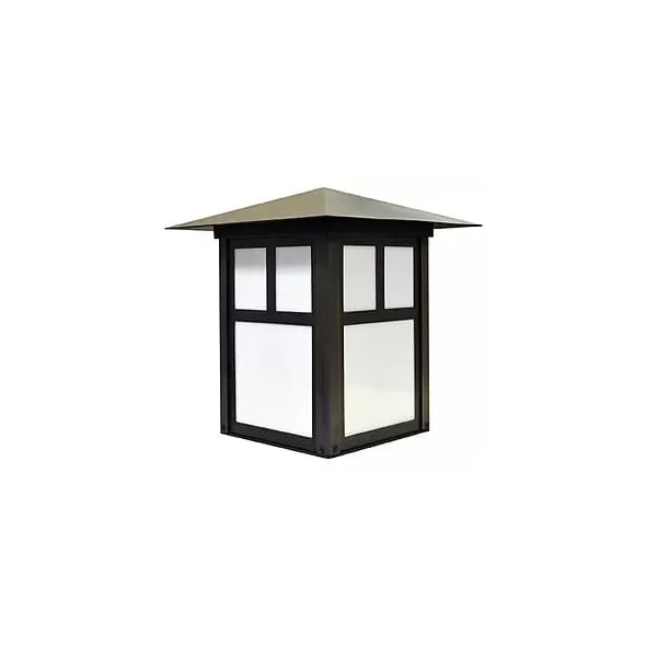 Alliance Outdoor Lighting Post Light, 4W 2900K 250 Lumens Warm White Ceramic Bi-Pin MR-16 LED Aged Solid Brass POST100 Series | AOLPOST100LED4W