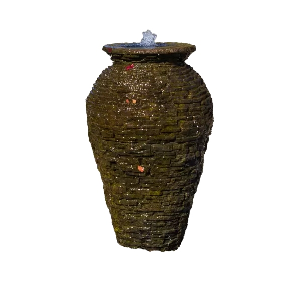 27" X 45" Dark Gray Urn Landscape Fountain Kit | 58090
