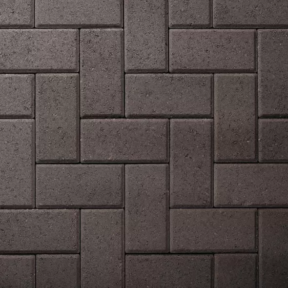 Belgard Holland Stone Legacy Paver, 8" x 4" x 2-3/8", Rectangular, Smooth, Black | 10155511