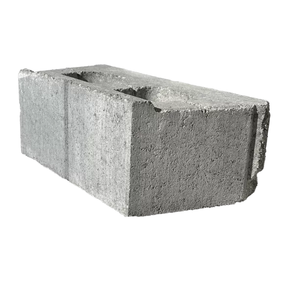 6" x 17-3/4" x 9" Rectangular Lueders Gray Anchor Diamond 9D Legacy Retaining Wall | BEL16203574