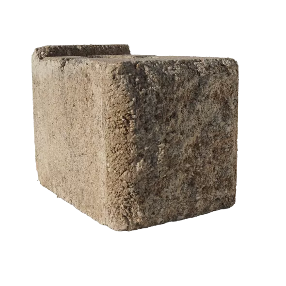 6" x 17-3/4" x 9" Rectangular Danville Beige Anchor Diamond 9D Legacy Combo Retaining Wall | BEL16203842