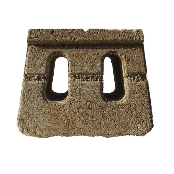 6" x 17-3/4" x 9" Rectangular Danville Beige Anchor Diamond 9D Legacy Combo Retaining Wall | BEL16203842