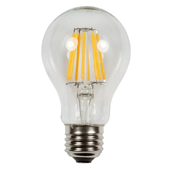 6.5 W Screw-In A19 95 CRI 500 Lumens 2700K LED Omni-Directional Line Voltage Filament Edge Lamp | BRIA19EDGE27K