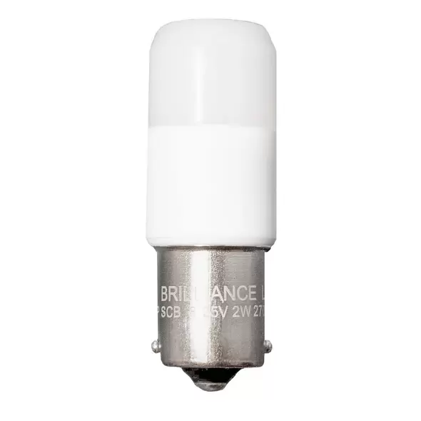 2 W Single Contact Bayonet 84 CRI 230 Lumens 2700K Epistar LED Omni-Directional Low Voltage Sub-Compact Beacon Lamp | BRIBEACONSCB27K