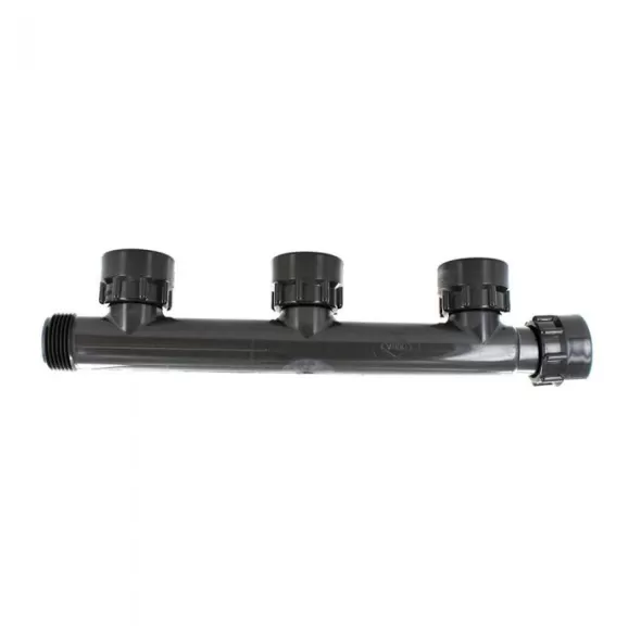 1" Swivel x MIPT x Swivel Gray For (3) Sprinkler Valves Manifold Tee | DUR3010103