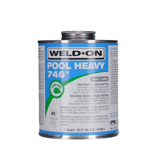 Quart IPS 746 Heavy PVC Cement Grey 13567 746 Glue Heavy Gray Qt | 13567