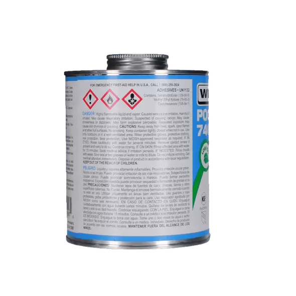 Quart IPS 746 Heavy PVC Cement Grey 13567 746 Glue Heavy Gray Qt | 13567