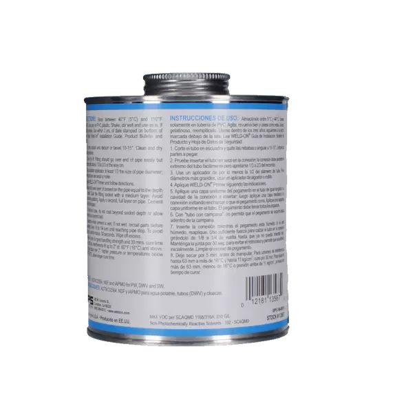 Quart IPS 746 Heavy PVC Cement Grey 13567 746 Glue Heavy Gray Qt | 13567
