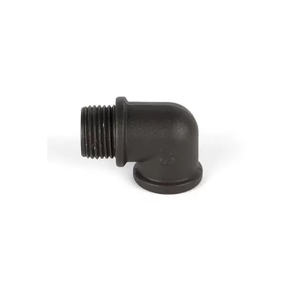 1.31" x 1" Black on Brass For Wall Wash LED/Landscape Accent Light Rod L-Coupler | WAC5000LCOBK