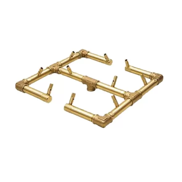 13" x 13" x 3" 120000 Btu Brass Original Natural Gas Burner System | WARCFB120NGFK1