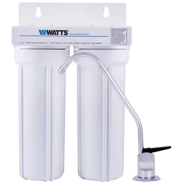 20 - 100 psi 0.5 gpm 2-Stage Undercounter Water Filtration System | WATPWDWLCV2