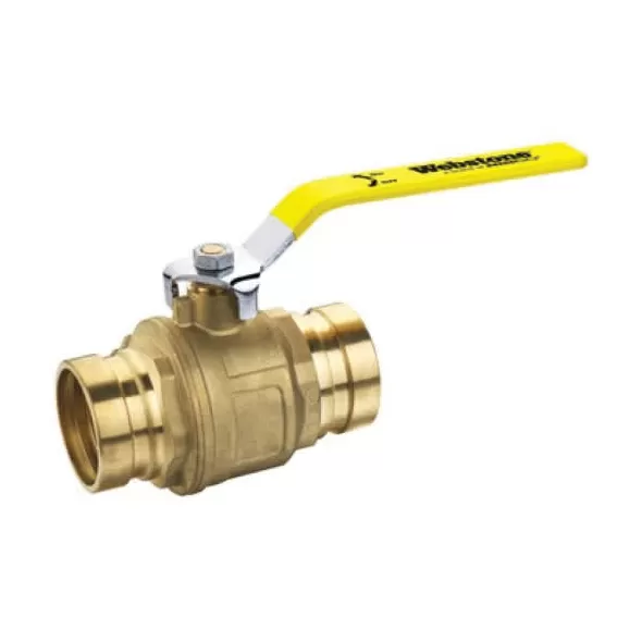 4" Press 250 psi CWP Lead-Free Forged Brass 8170 Series Ball Valve | WEB81710W