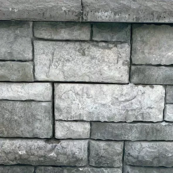 EP Henry Stretcher Wall, 16" x 12" x 6" Single-Sided Cut Stone Cast Stone Wall | 286CSWRFADK
