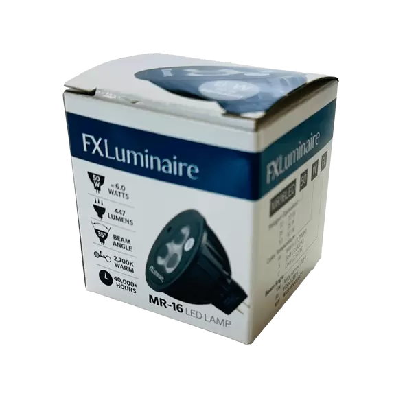 6 W GU5.3 MR-16 82 CRI 447 Lumens 3000K LED 35 Degrees Flood Replacement Lamp | FXLMR16LED50SFL