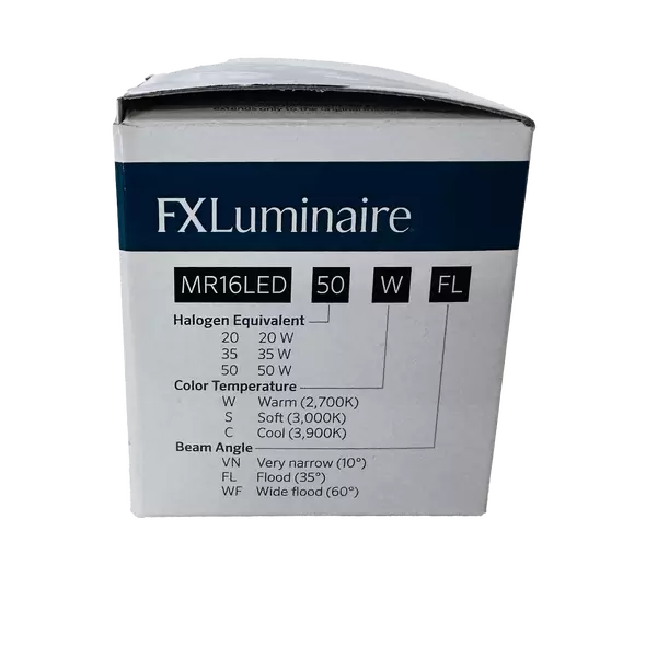 6 W GU5.3 MR-16 82 CRI 447 Lumens 3000K LED 35 Degrees Flood Replacement Lamp | FXLMR16LED50SFL