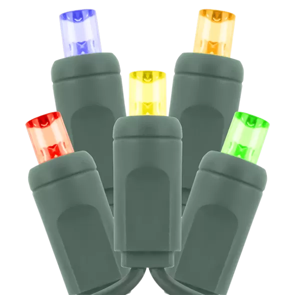 4.8 W/Set 23-1/2' Amber/Blue/Green/Red/Yellow Professional/Commercial-Grade Balled LED Light Set | LED-5MMB-70-MU4