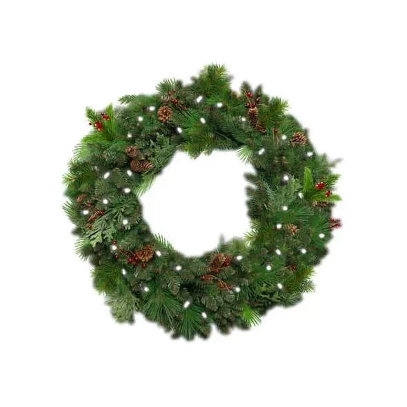 Warm White 36" Oregon Fir Unlit Wreath | HOLWREATH36UOR