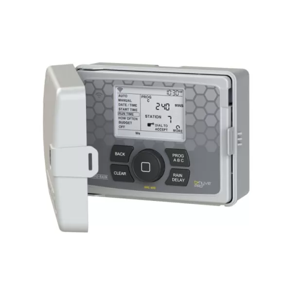 24/26 VAC 8 Stations 3-Program Indoor/Outdoor HRC 400 Series Wi-Fi Smart Controller | HYR04080