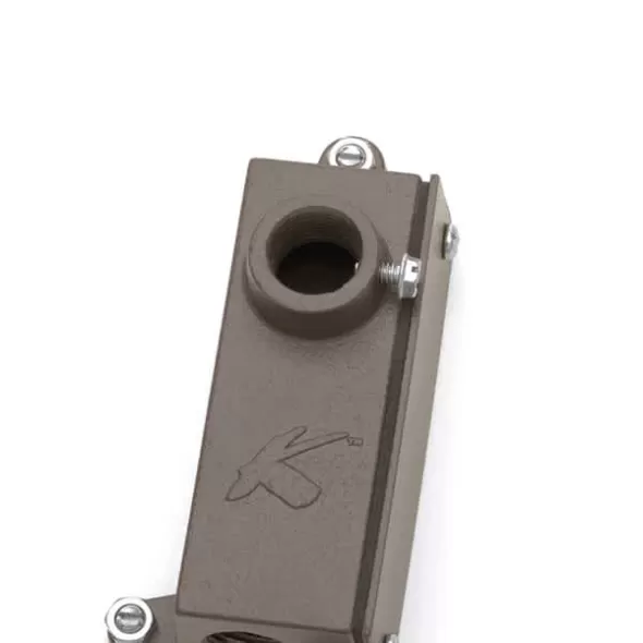 1-3/4'' x 2-1/2'' x 5-1/2'' Textured Black Aluminum Alloy For 12 V Junction Box and Fixtures Mounting Bracket | KIC15609BKT