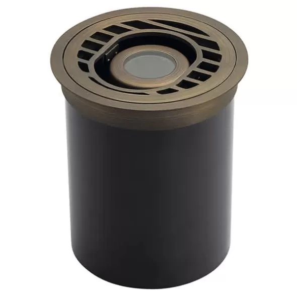 7 W Bi-Pin MR-16 LED Centennial Brass with Rock Guard Articulating Well Light | KIC15789CBR