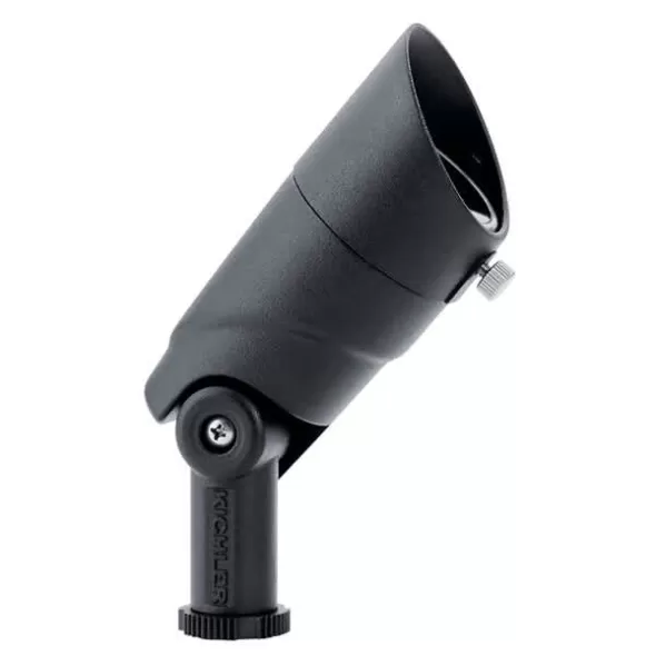 5.5 W 2700K Integrated LED Textured Black Cast Aluminum 15 Degrees Narrow Spot Small 16015 Series Accent Light | KIC16015BKT27