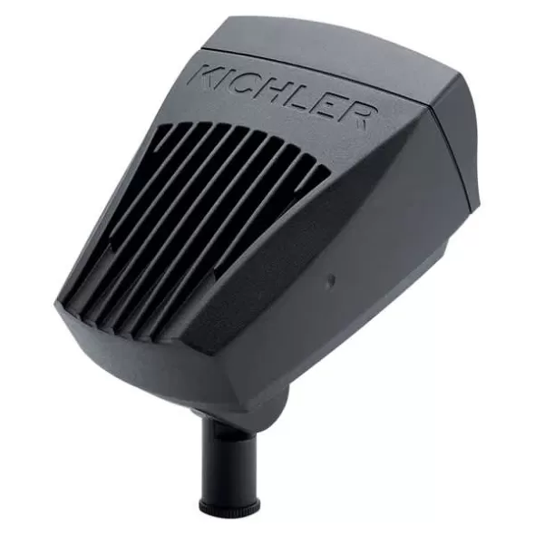 12 W 3000K Integrated LED Textured Black Cast Aluminum 126" x 88 Degrees Large 16022 Series Flood Light | KIC16022BKT30