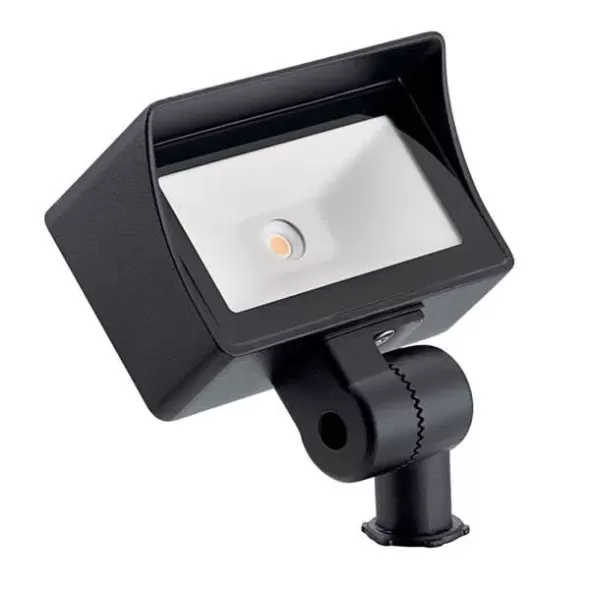 2.5 to 10 W 3000K Integrated LED Textured Black Cast Aluminum Mini 16026 Series Wall Wash Light | KIC16026BKT30