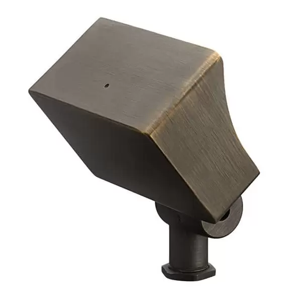 86 Degrees Vertical 3000K 600 Lumens Pure White Integrated LED Centennial Brass 16026 Series Mini Wall Wash Fixture | KIC16026CBR30
