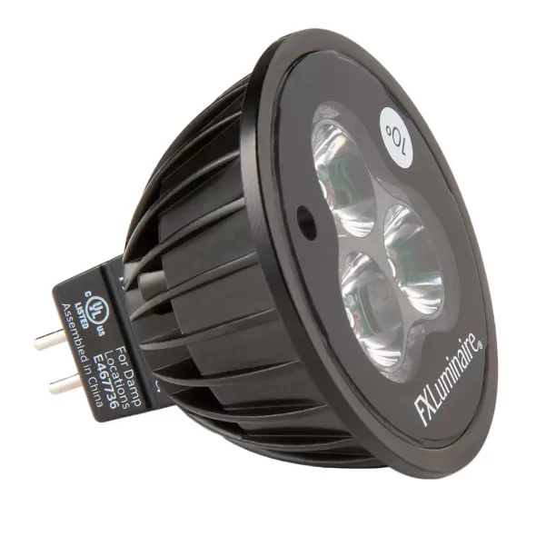 4 W GU5.3 MR-16 79 to 84 CRI 250 to 315 Lumens 2700K LED 60 Degrees Wide Flood Replacement Lamp | FXLMR16LED20WWF