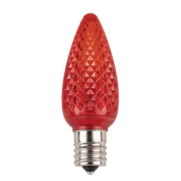 0.58 W SMD C9 E17 Intermediate LED Blue Premium Professional-Grade Retrofit Bulb | HOLLEDC9BLUD