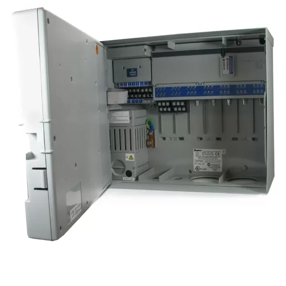 Conventional Controller, 120/230 VAC Input 24 VAC Output 12 to 54 Stations Modular 15-7/10" x 15" x 6-4/5" Stainless Steel Wall-Mount