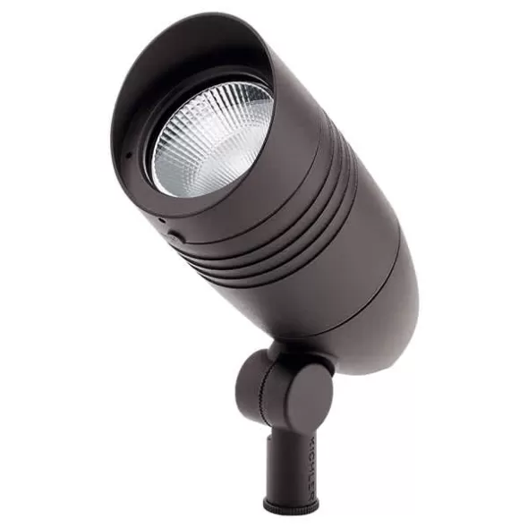 14.3 W 3000K Integrated LED Textured Architectural Bronze Die Cast Aluminum 33 Degrees Large C-Series Series Accent Light | KIC16216AZT30