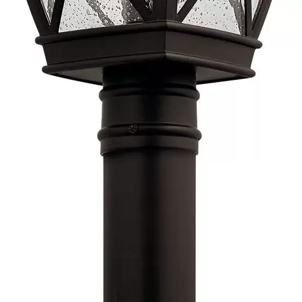 150 W E26 Medium A21 Incandescent Olde Bronze Aluminum 49843 Series Post Light | KIC49843OZ
