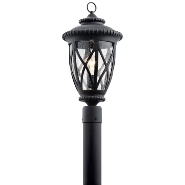 150 W E26 Medium A21 Incandescent Textured Black EPMM 49849 Series Post Light | KIC49849BKT